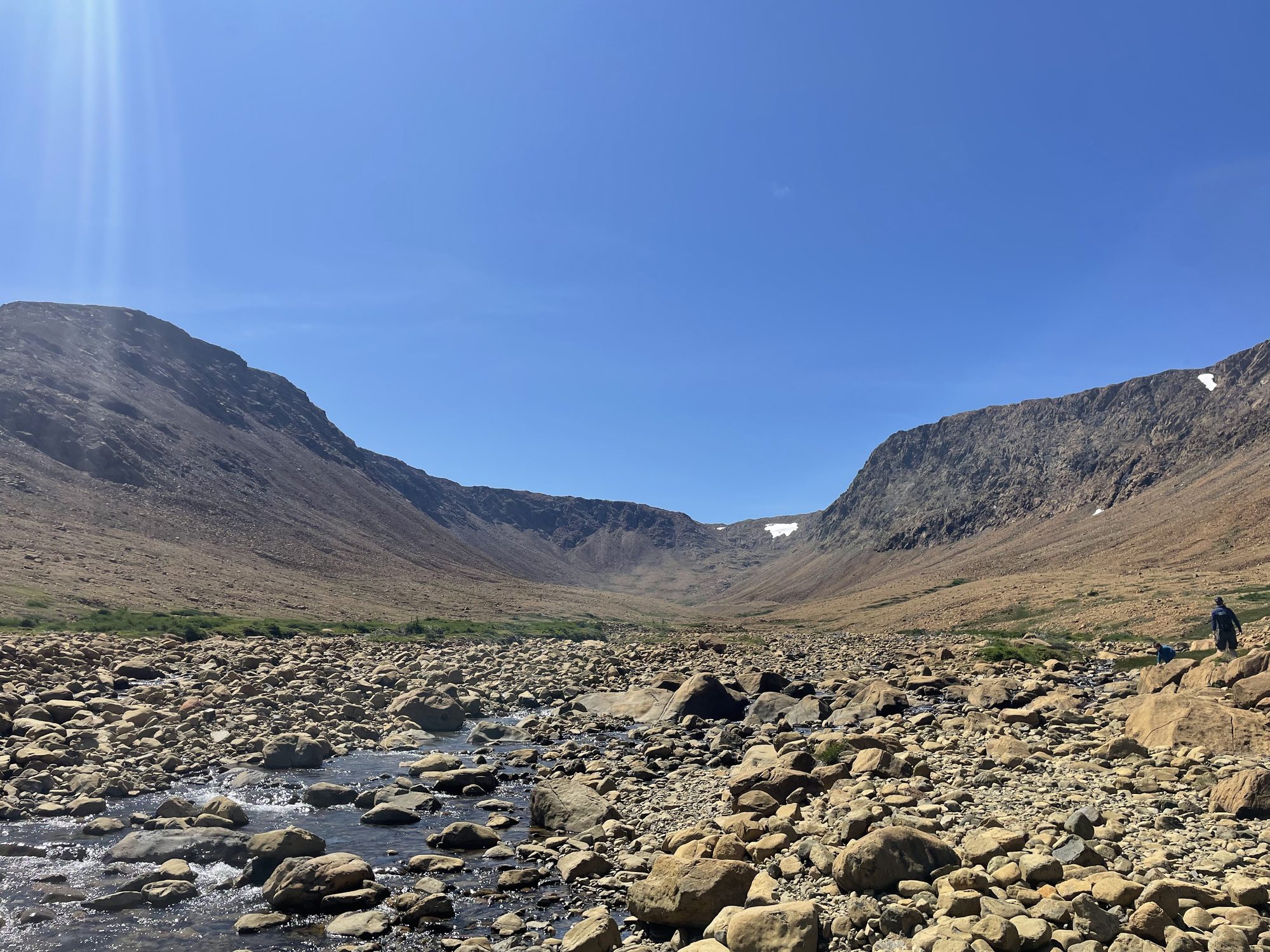Hiking in the Tablelands at Gros Morne National Park